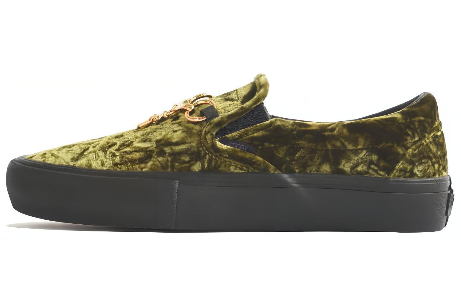 Needles x Vans Classic Slip-On VLT LX 'Green Velvet' VN0A3QXYSI0
