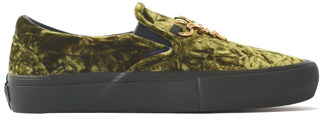 Needles x Vans Classic Slip-On VLT LX 'Green Velvet' VN0A3QXYSI0 Order Needles x Vans Classic Slip-On VLT LX 'Green Velvet' VN0A3QXYSI0