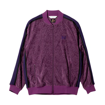 Needles Zipper Raglan Sleeve Pocket Jacket Purple Unisex OT2010A