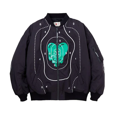 NBHD × Emotionally Unavailable FW23 Heart Print Jacket Black Unisex 222TSEUN-JKM01S