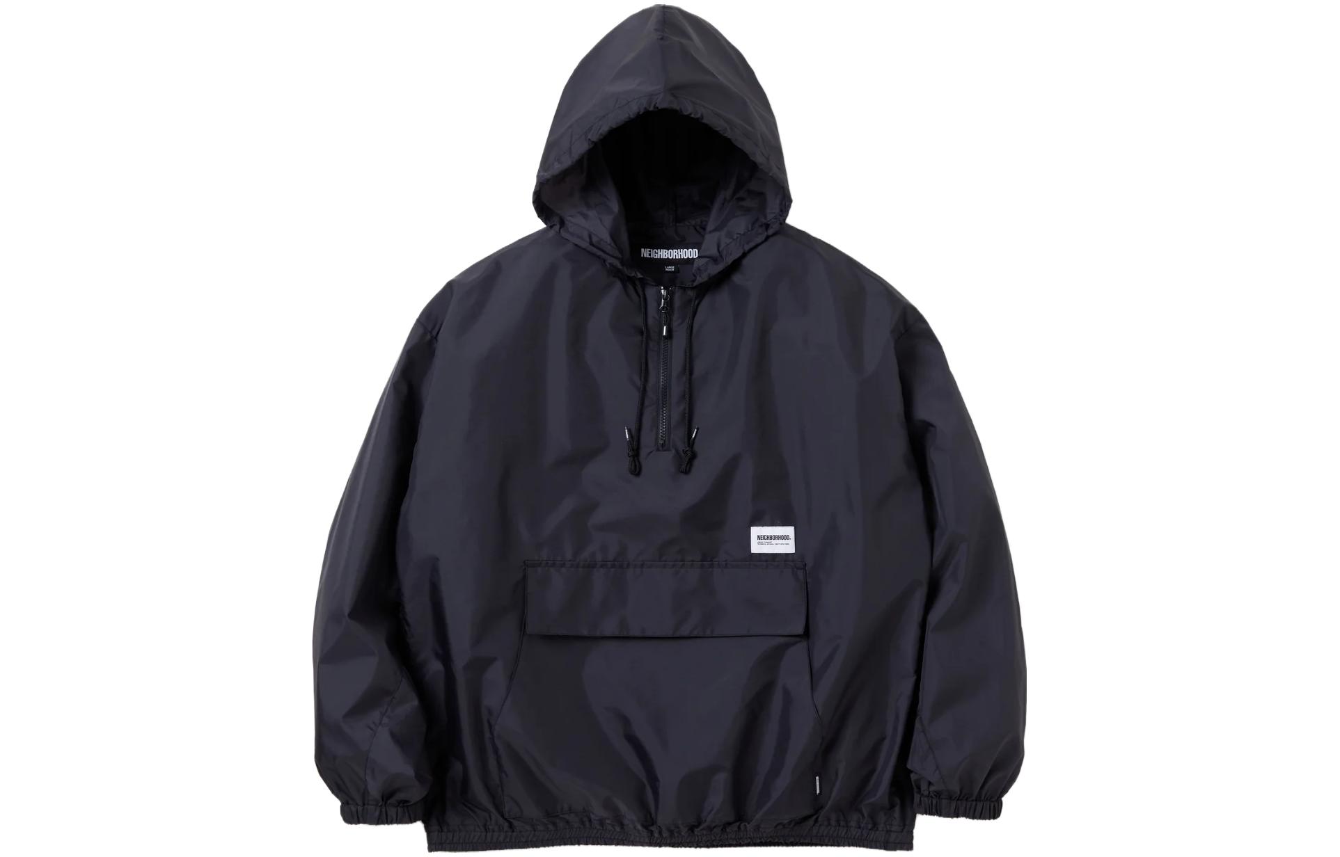 NEIGHBORHOOD  Anorak Jacket Solid Color with Large Pocket Design. 232TSNH-JKM09