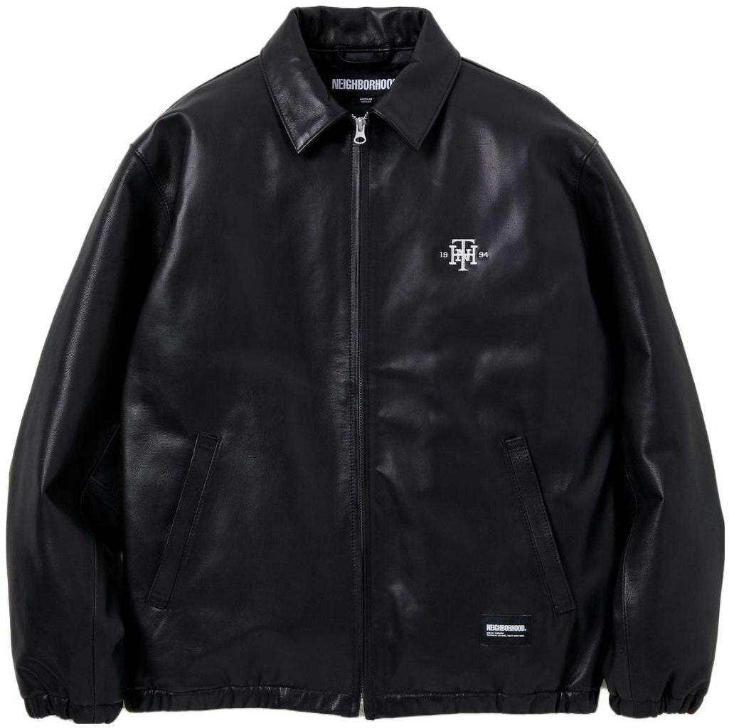 neighborhood-casual-zip-up-solid-color-jacket-232sznh-jkm02