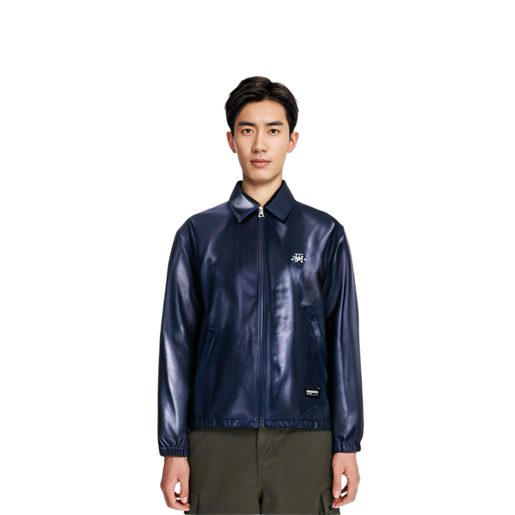 Shop NEIGHBORHOOD 休閒純色拉鍊外套 232sznh-jkm02