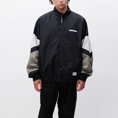 NEIGHBORHOOD 字母印花拼色運動外套. 232AQNH-JKM01 Lookbook NEIGHBORHOOD 字母印花拼色運動外套. 232AQNH-JKM01