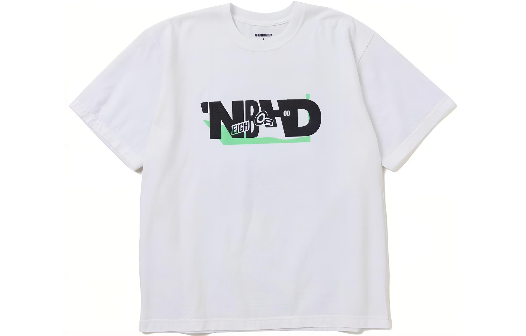 NEIGHBORHOOD  Crewneck Pullover Letter Print Casual T-Shirt 232pcnh-st20