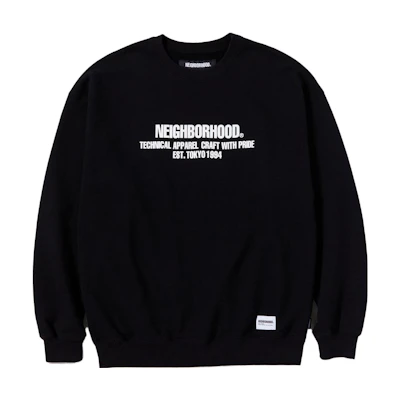 NBHD Crewneck Sweatshirt with Letter Print Long Sleeves 232UWNH-CSM02