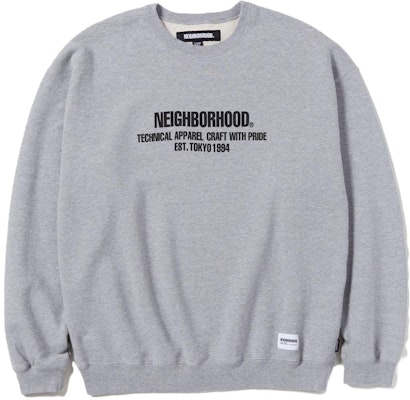 NEIGHBORHOOD Crewneck Sweatshirt with Letter Print Long Sleeves 232UWNH-CSM02 3