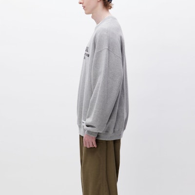 NEIGHBORHOOD Crewneck Sweatshirt with Letter Print Long Sleeves 232UWNH-CSM02 5