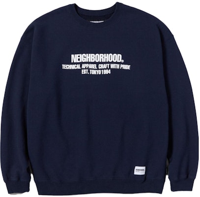 NEIGHBORHOOD Crewneck Sweatshirt with Letter Print Long Sleeves 232UWNH-CSM02 6