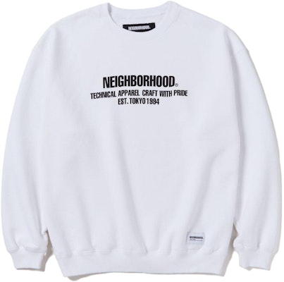 NEIGHBORHOOD Crewneck Sweatshirt with Letter Print Long Sleeves 232UWNH-CSM02 7