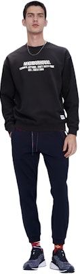 NEIGHBORHOOD Crewneck Sweatshirt with Letter Print Long Sleeves 232UWNH-CSM02 Shop NEIGHBORHOOD Crewneck Sweatshirt with Letter Print Long Sleeves 232UWNH-CSM02