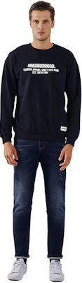 NEIGHBORHOOD Crewneck Sweatshirt with Letter Print Long Sleeves 232UWNH-CSM02 2