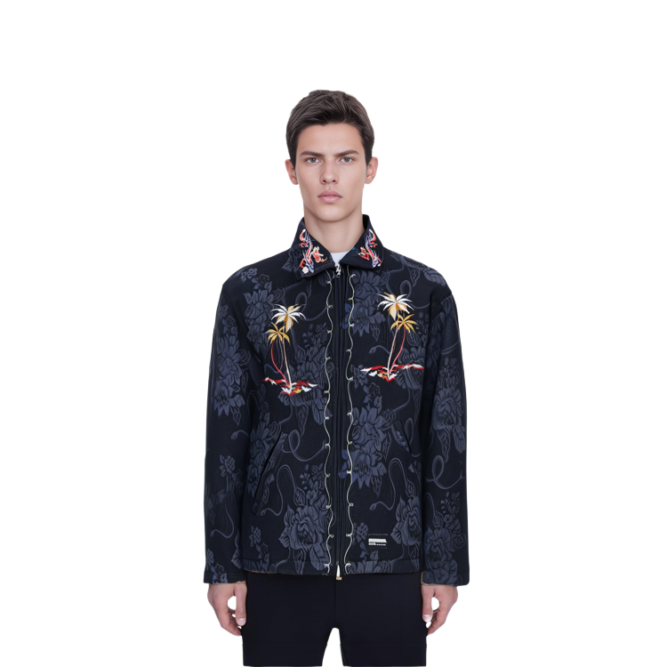 Cheap Chaqueta Casual con Cremallera y Bordado de Animales NEIGHBORHOOD. 232utnh-jkm04