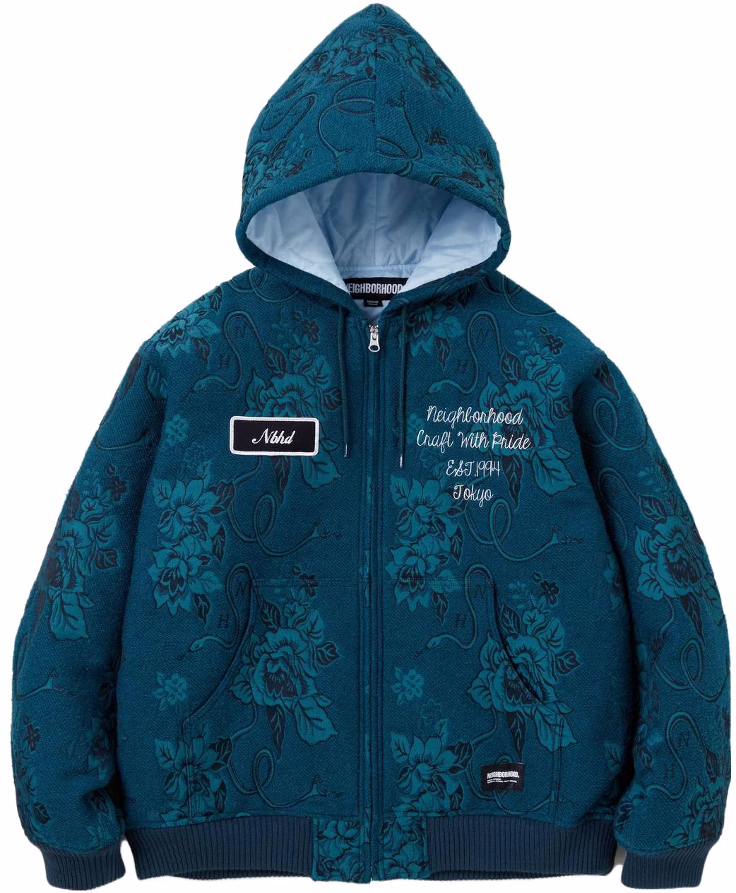 neighborhood-hooded-full-zip-letter-pattern-jacket-232utnh-jkm05