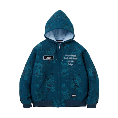 NBHD Hooded Full-Zip Letter Pattern Jacket. 232utnh-jkm05