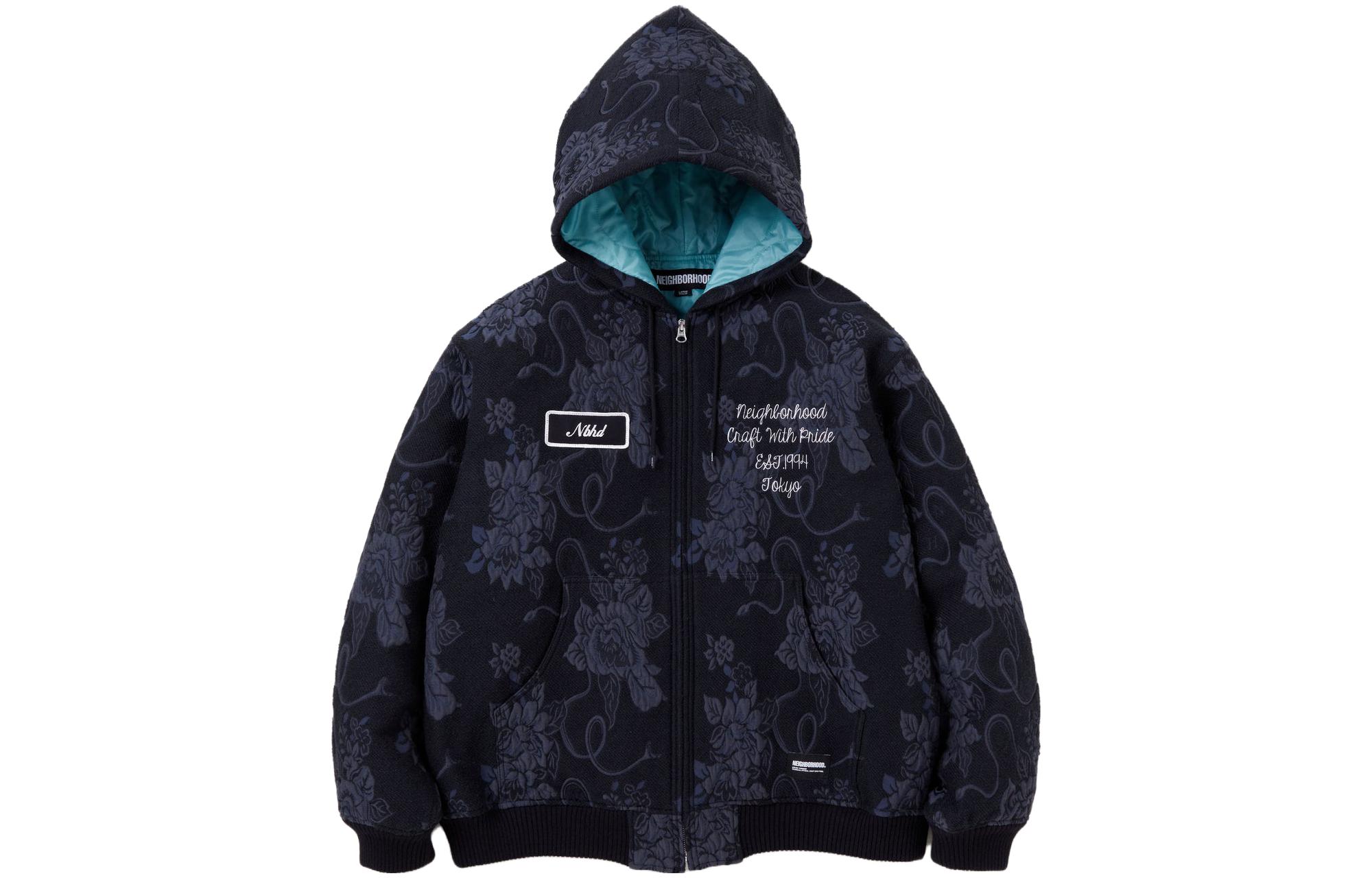 Order Jaket Hoodie Full-Zip Motif Huruf NEIGHBORHOOD. 232utnh-jkm05