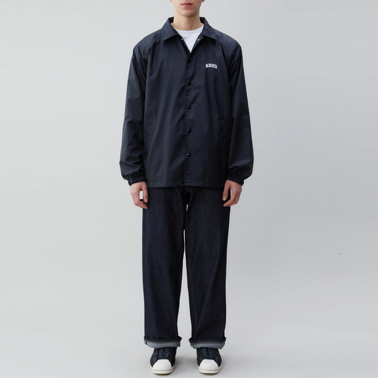 Shop NEIGHBORHOOD 刺繡字母領口教練外套. 212TSNH-JKM01