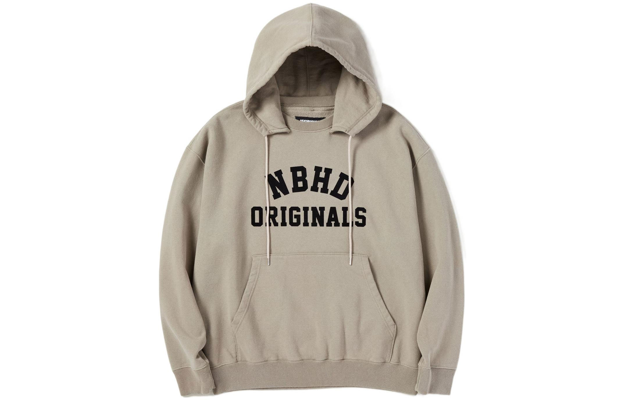 NBHD  Letter Print Pullover Hoodie Long Sleeve Sweatshirt 221OKNH-CSM06