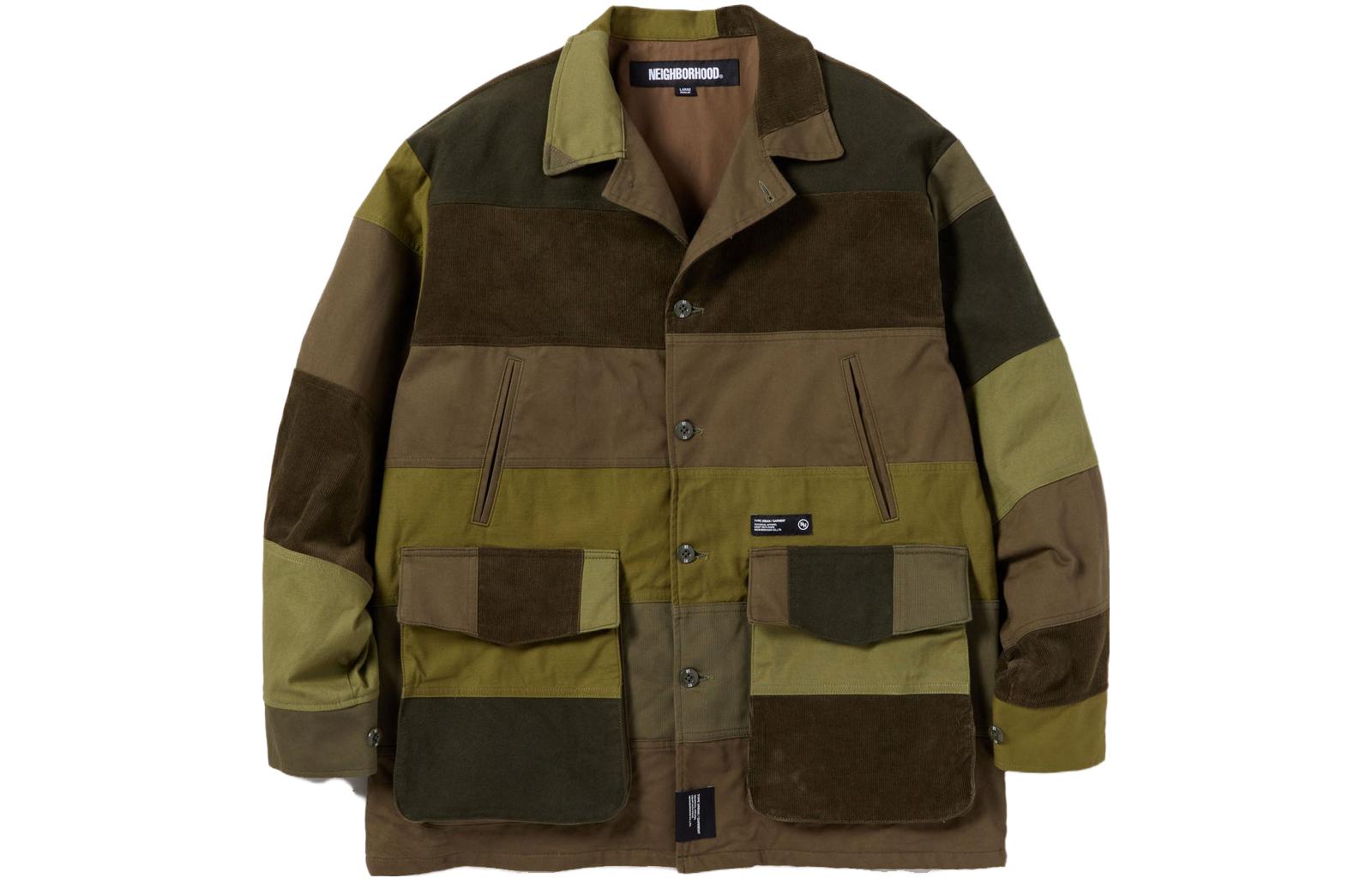 Shop NEIGHBORHOOD 拼布扣式休閒外套 232utnh-jkm02