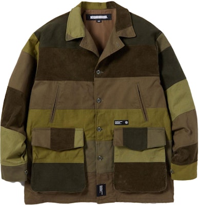 NEIGHBORHOOD 拼布扣式休閒外套 232utnh-jkm02 Shop NEIGHBORHOOD 拼布扣式休閒外套 232utnh-jkm02