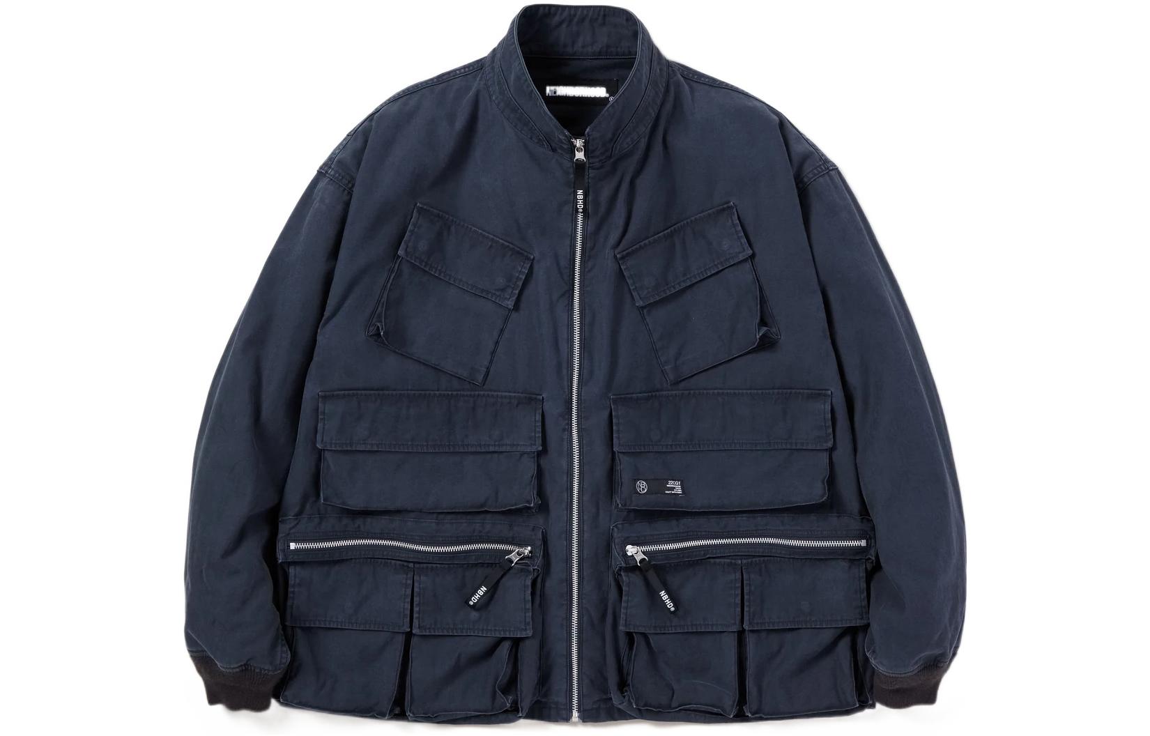 Order NEIGHBORHOOD  Solid Color Multi-Pocket Loose-Fit Jacket 221UTNH-JKM01