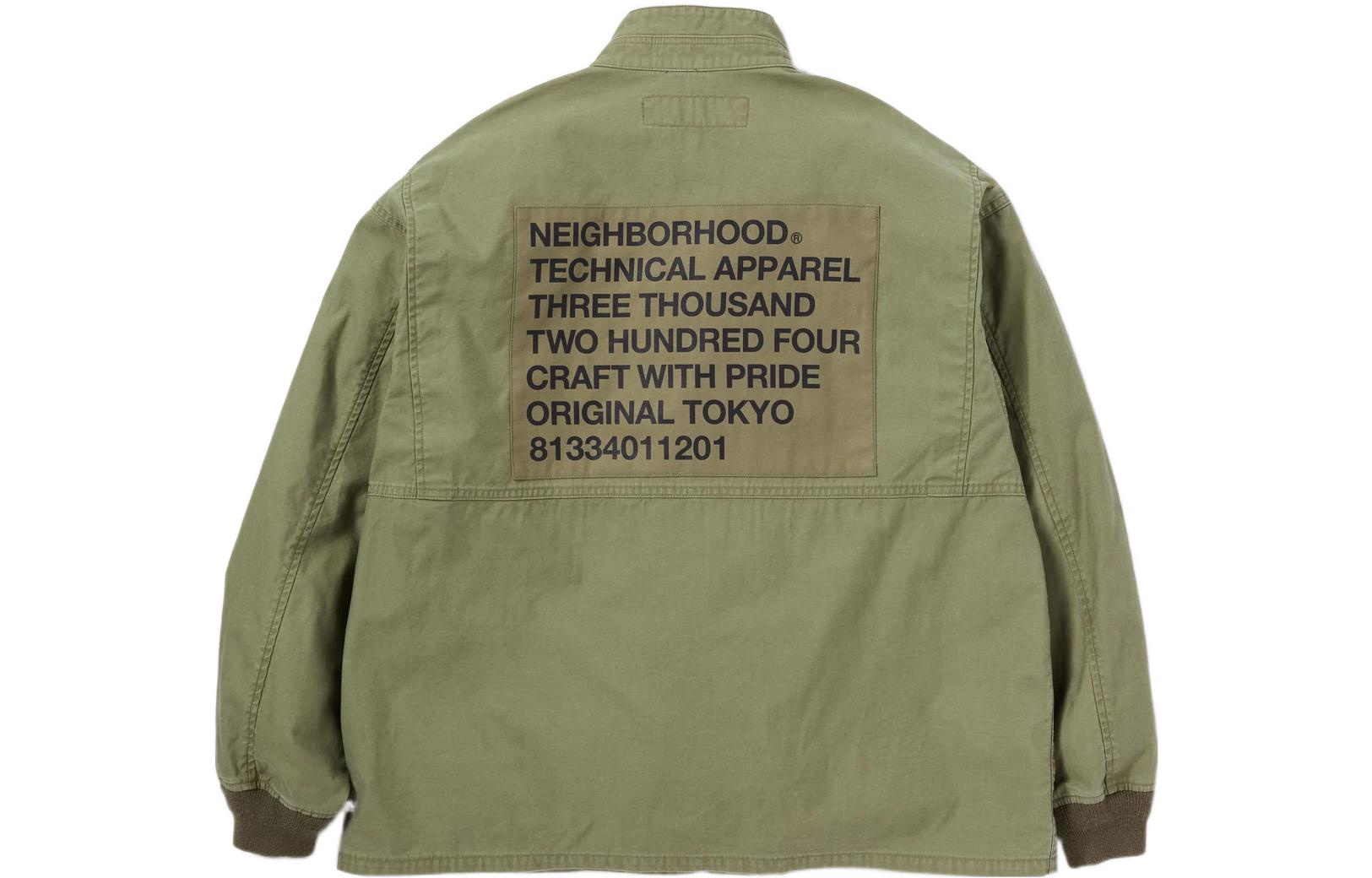 Sizing NEIGHBORHOOD  Solid Color Multi-Pocket Loose-Fit Jacket 221UTNH-JKM01