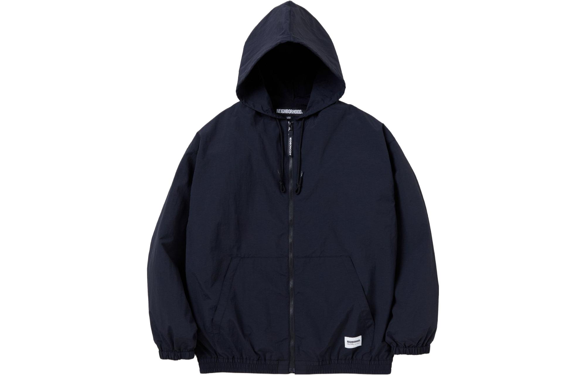 NEIGHBORHOOD  Solid Color Zip-Up Hoodie Jacket. 232TSNH-JKM03
