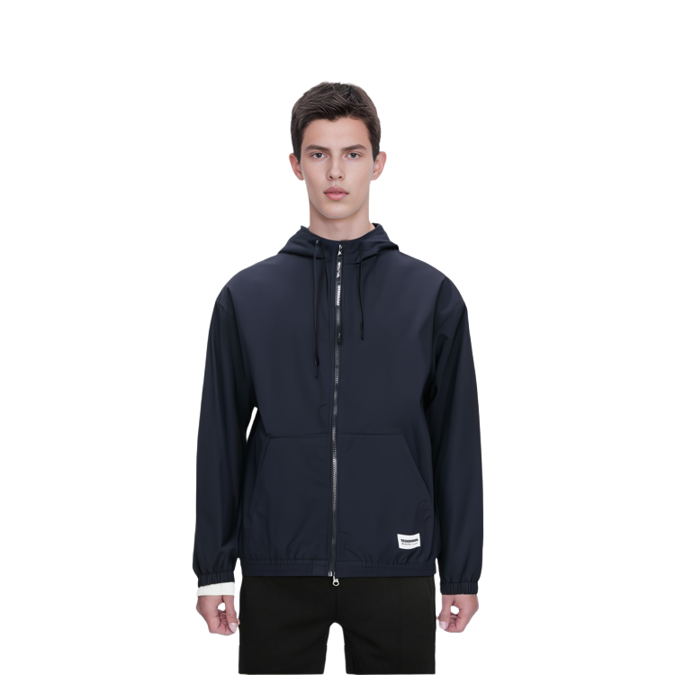 Lookbook Chaqueta con Capucha y Cremallera NEIGHBORHOOD Color Sólido. 232TSNH-JKM03