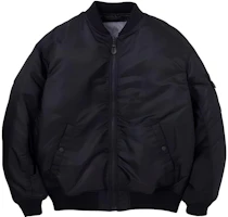 NEIGHBORHOOD Black Baseball Collar Letter Print Jacket NBHD-0692 NEIGHBORHOOD Black Baseball Collar Letter Print Jacket NBHD-0692