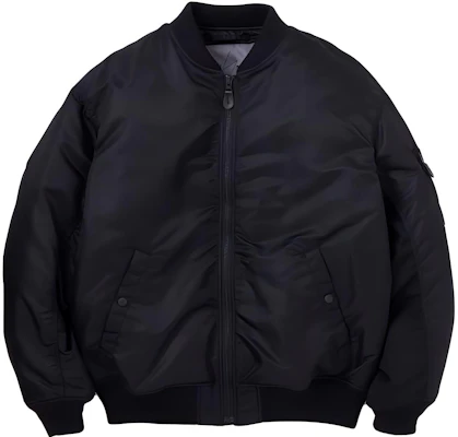 NEIGHBORHOOD Black Baseball Collar Letter Print Jacket NBHD-0692 Buy NEIGHBORHOOD Black Baseball Collar Letter Print Jacket NBHD-0692