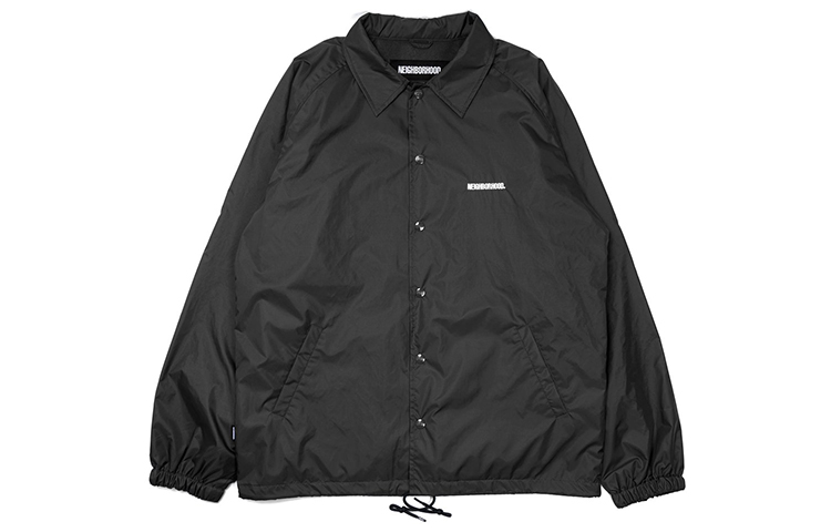 NBHD Black Casual Coach Jacket 202TSNH-JKM01