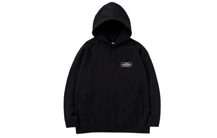 NBHD Black Casual Hoodie 202MBNH-CSM02
