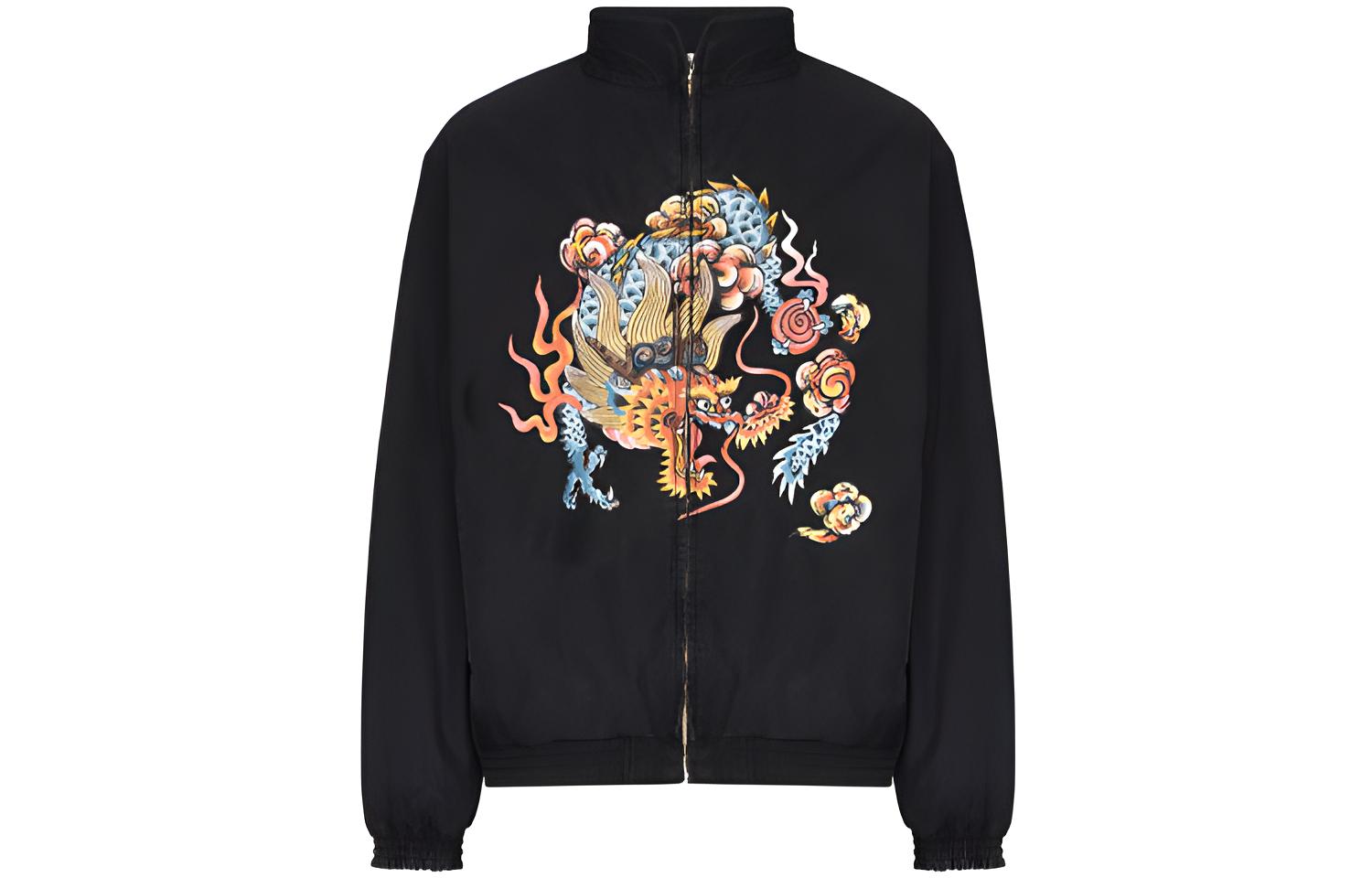 NBHD Black Dragon Embroidered Bomber Jacket 211AQNHJKM-04