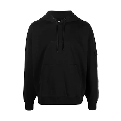 NBHD Black Hoodie with Embroidered Logo 212UNNHCSM02BLACK