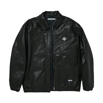 NBHD Black Logo Embroidered Zip-Up Jacket 232SZNH-JKM02-CTN-No2