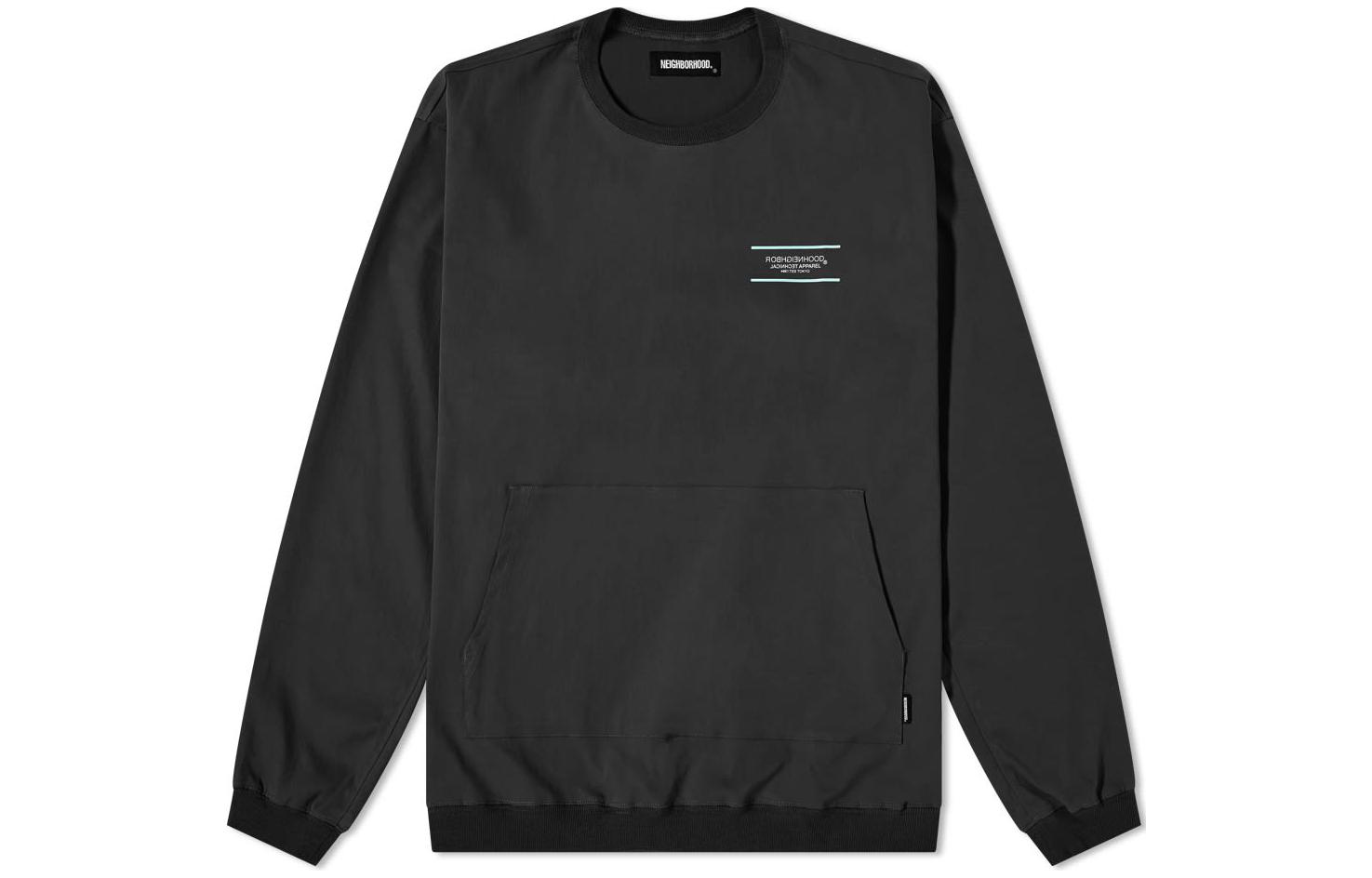 NEIGHBORHOOD Black Pocket Crewneck Long Sleeve Sweatshirt 212TSNH-SHM06-BK