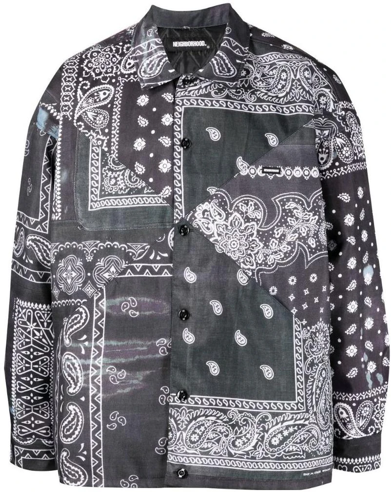 neighborhood-black-printed-long-sleeve-jacket-bandanachopped-1-eshirtls
