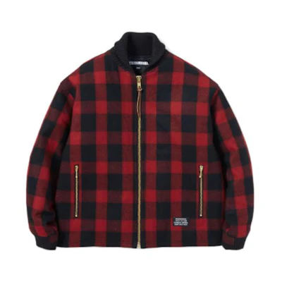 NBHD Buffalo Check Full-Print Zip Jacket for Men 222UTNH-JKM01