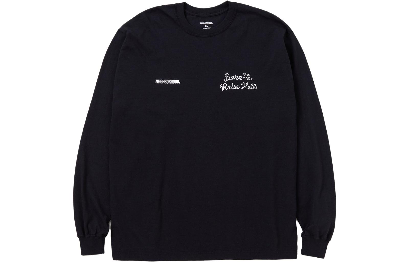 NBHD Casual Letter Graphic Crewneck Sweatshirt Long Sleeve 232PCNH-LT09