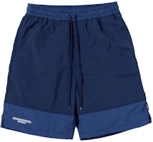 NEIGHBORHOOD Colorblock Logo Print Mid-Waist Relaxed Fit Shorts Men 231TSNH-PTM03 NEIGHBORHOOD Colorblock Logo Print Mid-Waist Relaxed Fit Shorts Men 231TSNH-PTM03