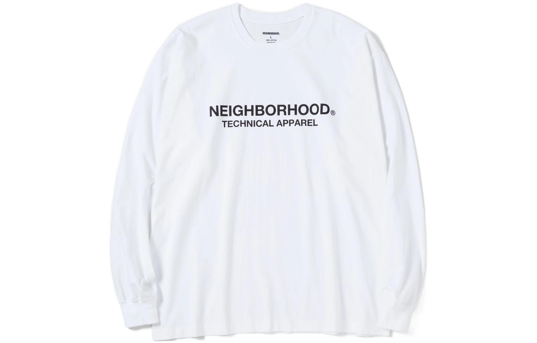 Lookbook NEIGHBORHOOD标志印花长袖圆领卫衣 221PCNH-LT04