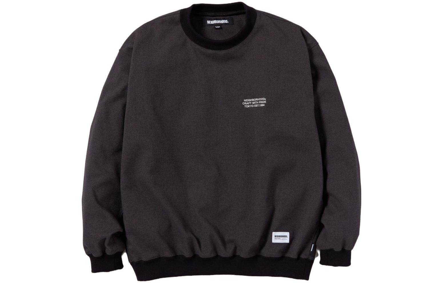 NBHD Crewneck Pullover Casual Lettering Long Sleeve Sweatshirt 232tsnh-shm08