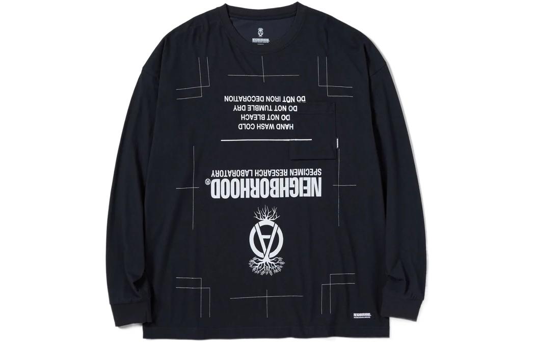 NBHD Crewneck Pullover Sweatshirt with Letter Print 221BUNH-CSM04