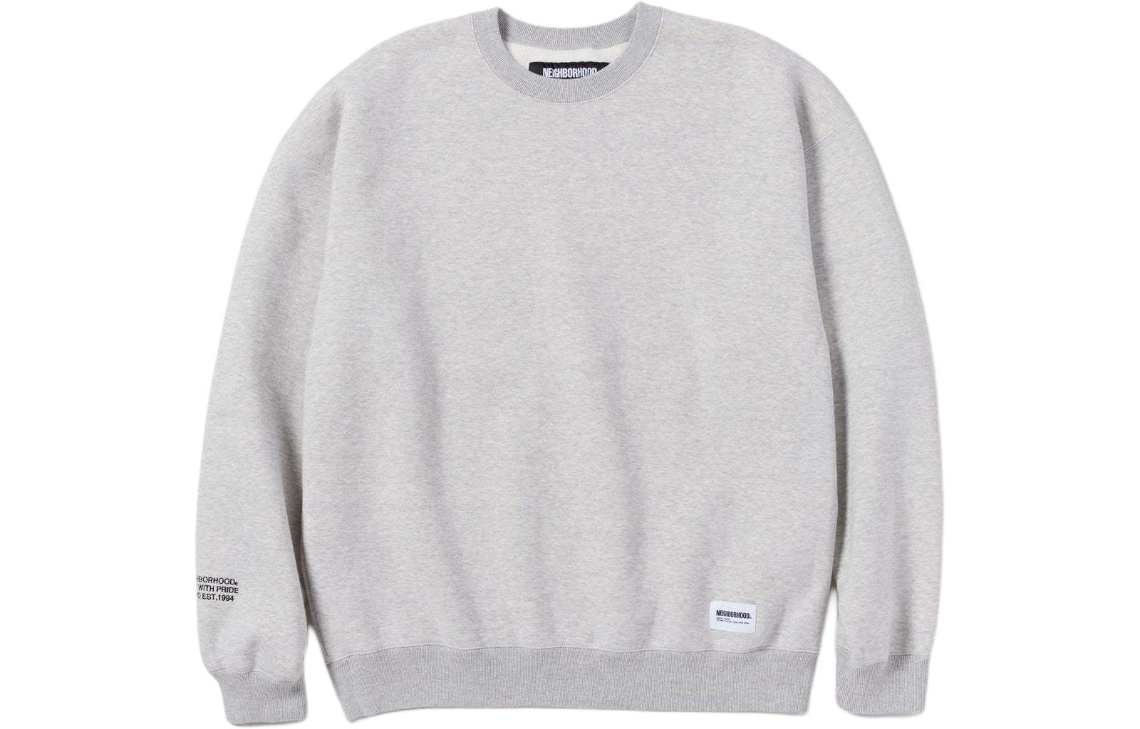 NBHD Crewneck Solid Color Long Sleeve Sweatshirt 232FPNH-CSM01