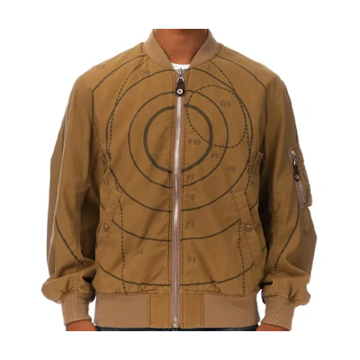 NBHD Embroidered Graphic Knit Cuff Jacket for Men. 201AQNH-JKM02