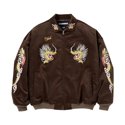 NBHD Embroidered Zip-Up Loose-Fit Jacket Long Sleeve 221YTNH-JKM01