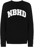 NEIGHBORHOOD FW21 Logo Embroidered Pullover Sweatshirt Men Black 212FPNH-CSM02-BLACK NEIGHBORHOOD FW21 Logo Embroidered Pullover Sweatshirt Men Black 212FPNH-CSM02-BLACK
