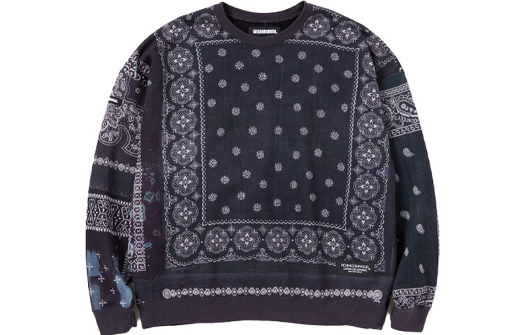 Order NEIGHBORHOOD FW21 佩斯利印花长袖套头衫 212UNNH-CSM03