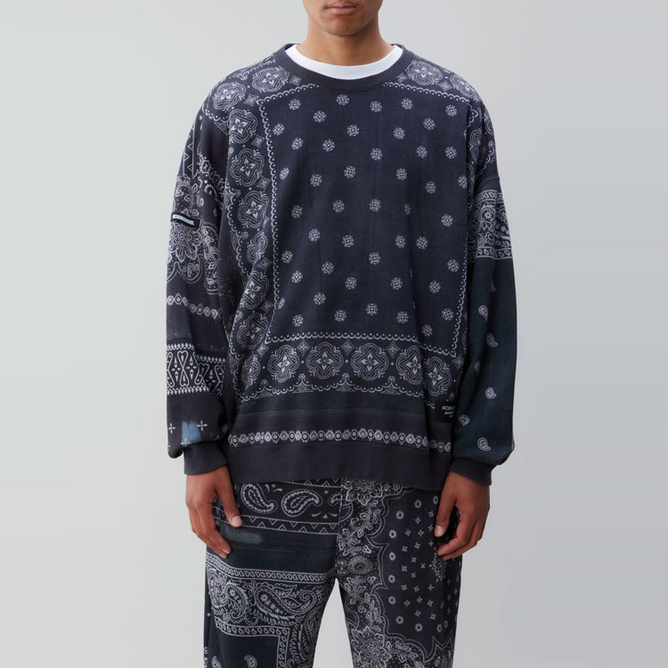 Purchase NEIGHBORHOOD FW21 佩斯利印花长袖套头衫 212UNNH-CSM03