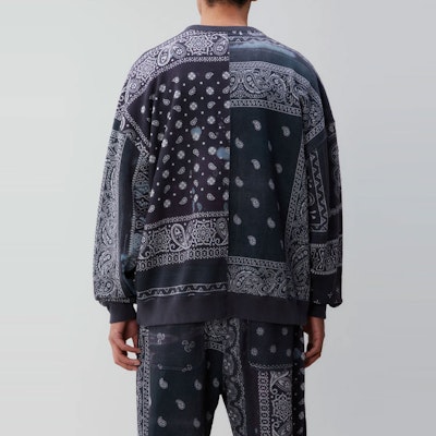 NEIGHBORHOOD FW21 佩斯利印花长袖套头衫 212UNNH-CSM03 Details for NEIGHBORHOOD FW21 佩斯利印花长袖套头衫 212UNNH-CSM03